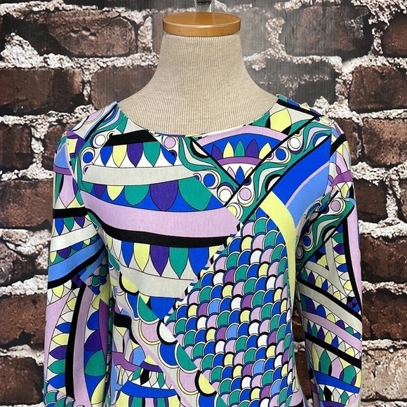Chico’s Dress Multicolor Geometric Print Sheath Size Small 6 - Picture 10 of 13